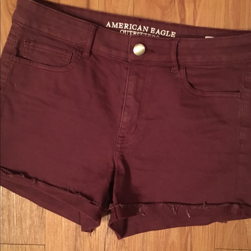 Maroon American Eagle Shorts